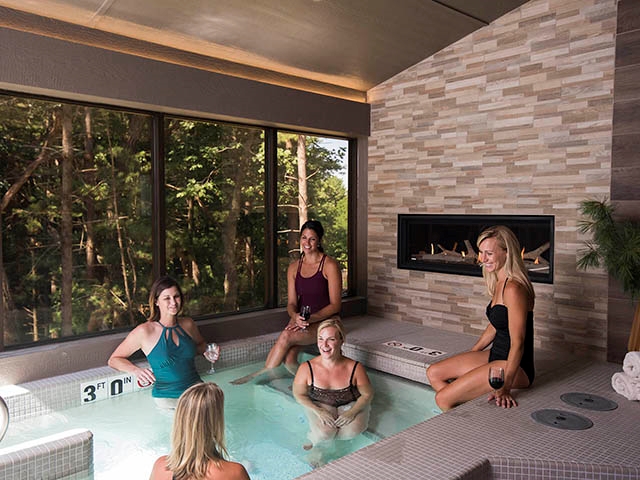 group of girls and women at sundara spa