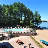 Pool and beach view.