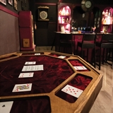A poker table.