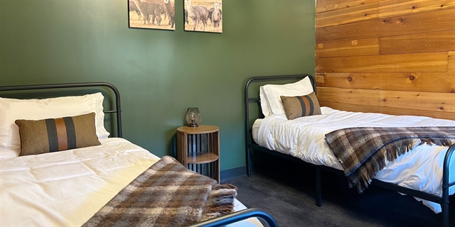 Two twin beds.