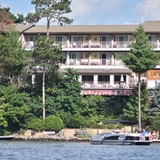 Waterfront with boats near Cliffside Resort Suites.