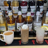 Drinks on display.