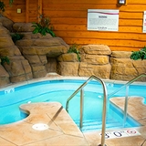 Indoor hot tub.