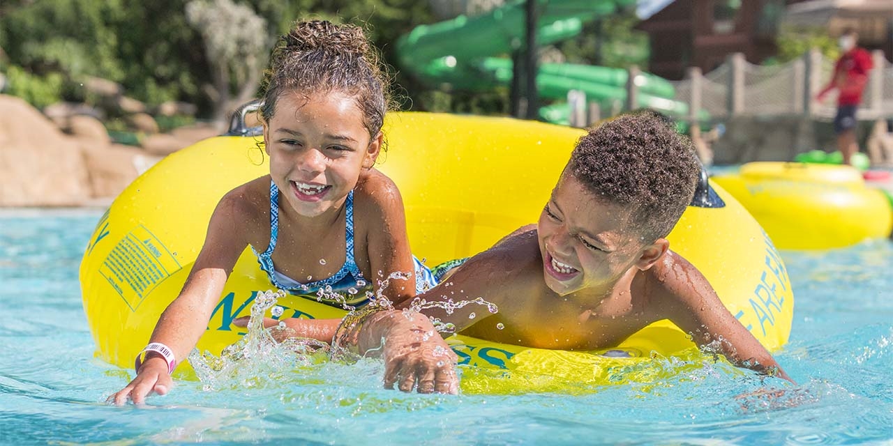 Kids swimming at Wilderness Waterpark
