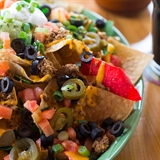 Nachos and beer.
