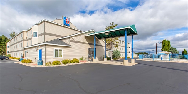 Motel exterior.