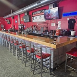 Long bar counter.