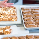 Caramel candies.