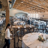 Indoor dining space at Vennebu Hill.
