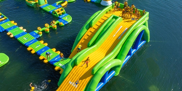 Wibit Waterslide at Land of Natura